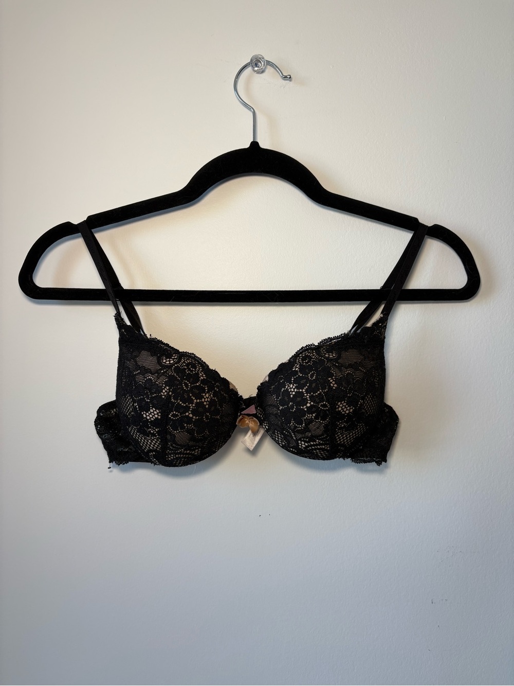 Victoria's Secret Black Lace Push-Up Bra